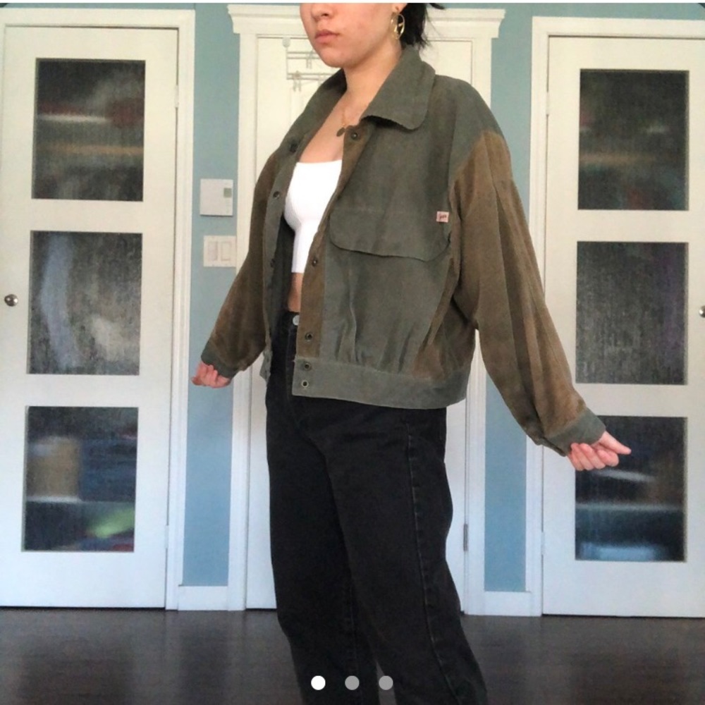 Retro Green Cargo Jacket